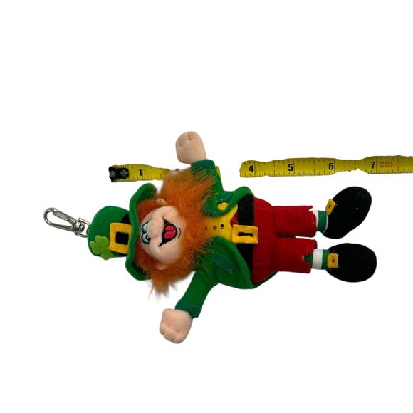 Leprechaun Plush Keychain Green Hat St Patrick’s Day 7” Ireland Toy - Picture 5 of 7